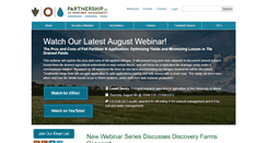 Desktop Screenshot of partnershipfarm.org
